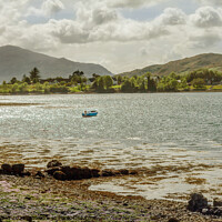 Buy canvas prints of Boat on Loch Long, Dornie by Jaxx Lawson