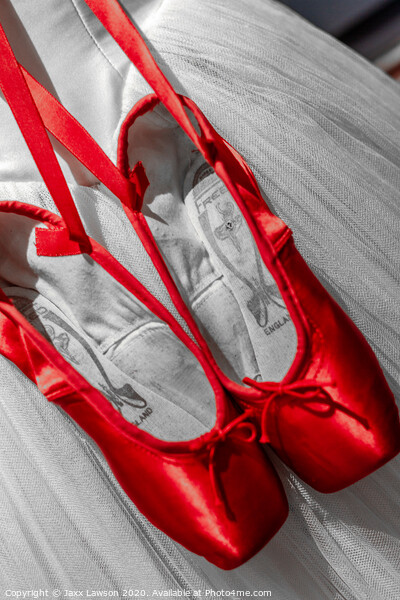 Red Ballet Shoes Picture Board by Jaxx Lawson
