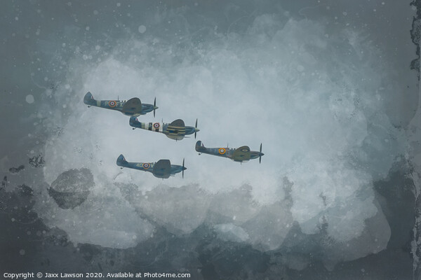 Spitfires over Goosepool Picture Board by Jaxx Lawson
