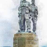 Buy canvas prints of Commando Memorial Lochaber by Jaxx Lawson