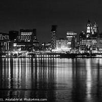 Buy canvas prints of Liverpool Waterfront Panoramic by Hannah Temple