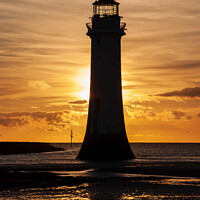 Buy canvas prints of New Brighton Silhouette by Hannah Temple