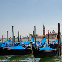 Buy canvas prints of Venice Gondolas  by Hannah Temple