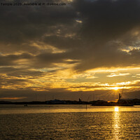 Buy canvas prints of Poole Sunset by Hannah Temple