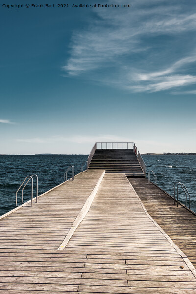 Faaborg harbor bathing swimming ramp at the marina, Denmark Picture Board by Frank Bach