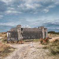 Buy canvas prints of Tirpitz bunker and warfare museum in Blaavand, Denmark by Frank Bach