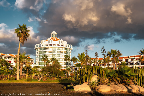 Hotel resort in concrete in Playa los Americas on Tenerife, Spai Picture Board by Frank Bach