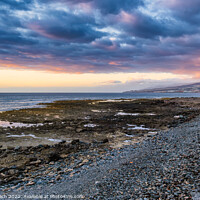 Buy canvas prints of Sunset at Playa de las Americas on Tenerife, Spain  by Frank Bach