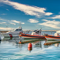 Buy canvas prints of Ships in harbor of Trapani on Sicily in Italy by Frank Bach