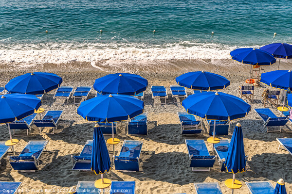 Monterosso al Mare coast and beach in Cinque Terre in Italy Picture Board by Frank Bach