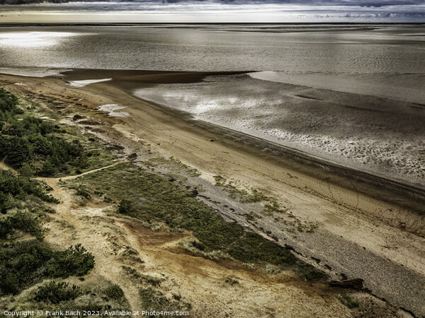 Wadden sea coast in the bay of Ho with the so called yellow moun Picture Board by Frank Bach