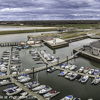 Buy canvas prints of Maritime center for seasports in Esbjerg new harbor in Denmark by Frank Bach