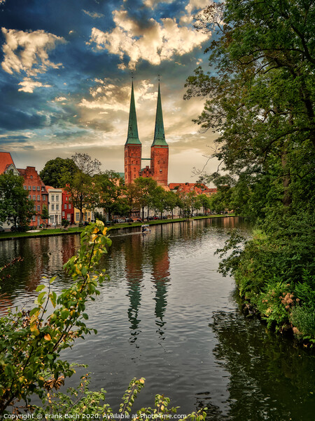 Old hanseatic town Lubeck in panorama, Germany Picture Board by Frank Bach