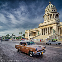 Buy canvas prints of Capitol parliament building in Havana, Cuba by Frank Bach