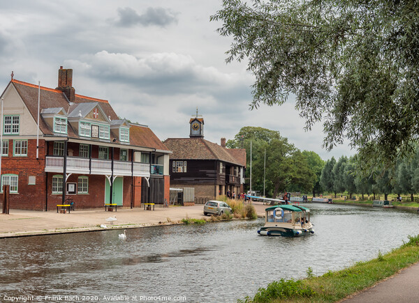 Cambridge traditional boats at River Cam, England Picture Board by Frank Bach