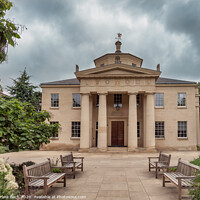 Buy canvas prints of Downing college library in Cambridge, England by Frank Bach