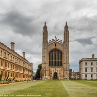 Buy canvas prints of Kings college University and chapel in Cambridge, England by Frank Bach