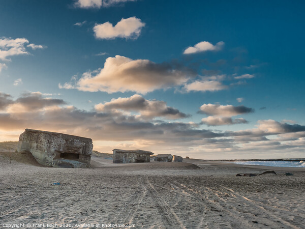 Bunker from WW2 on a Danish beach in Thyboroen, Denmark Picture Board by Frank Bach