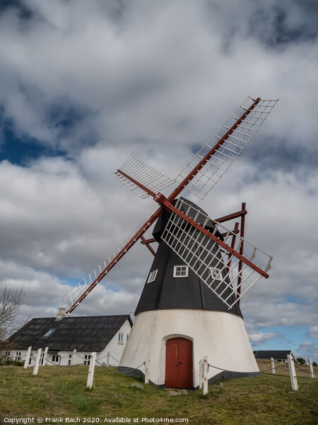 Wind Mill on the wadden sea island Mandoe, Esbjerg Denmark Picture Board by Frank Bach
