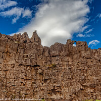 Buy canvas prints of Thingvellir Golden circle National Monument in Iceland by Frank Bach