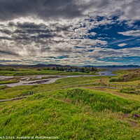 Buy canvas prints of Thingvellir Golden circle National Monument in Iceland by Frank Bach