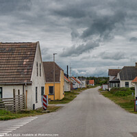 Buy canvas prints of Main street in small village LildStrand, Thy Denmark by Frank Bach