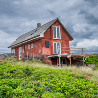 Buy canvas prints of Worn out vacation home in LildStrand, Thy Denmarki by Frank Bach