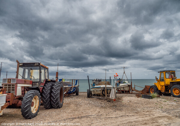 Coastal cutter on the beach at Lild Strand in Thy, Denmark Picture Board by Frank Bach