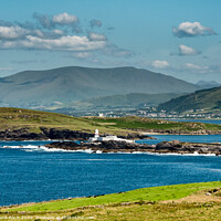 Buy canvas prints of Valentia Island Lighthouse in Western Ireland by Frank Bach
