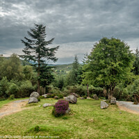 Buy canvas prints of Dromagorteen stone circle in Bonane Heritage center, Ireland by Frank Bach