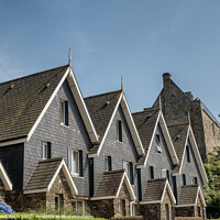 Buy canvas prints of Baltimore harbor homes in summertime, Ireland by Frank Bach