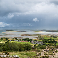 Buy canvas prints of The archipelago near Westport from the road to Croagh Patrick, Ireland by Frank Bach