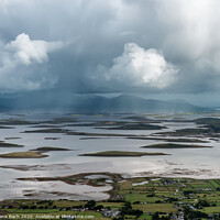 Buy canvas prints of The archipelago near Westport from the road to Croagh Patrick, Ireland by Frank Bach
