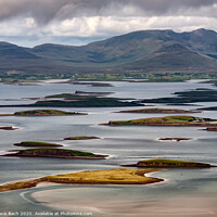 Buy canvas prints of The archipelago near Westport from the road to Croagh Patrick, Ireland by Frank Bach