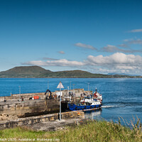 Buy canvas prints of Clare Island seen from Roonah Quay in county Mayo, Ireland by Frank Bach