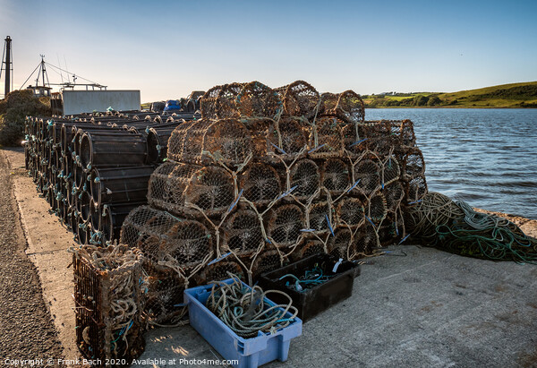 Lobster traps in the port of Westport, western Ireland Picture Board by Frank Bach