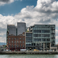 Buy canvas prints of Docklands at the river Liffey in Dublin by Frank Bach