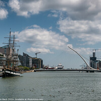 Buy canvas prints of Docklands at the river Liffey in Dublin by Frank Bach