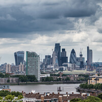 Buy canvas prints of London skyline with the river Thames by Frank Bach