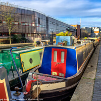Buy canvas prints of Canals in London on the way to Camden, by Frank Bach
