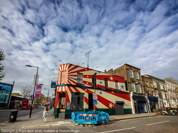 Colourful building in Camden Town, London Picture Board by Frank Bach