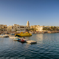 Buy canvas prints of Tourist resort in Aqaba Jordan where the ferries from Egypt land by Frank Bach