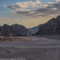 Buy canvas prints of Sinai desert close to sunset by Frank Bach