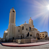 Buy canvas prints of The Heavenly Cathedral in Sharm El Sheikh by Frank Bach