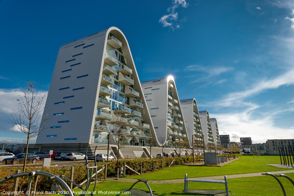 The wave boelgen iconic modern apartments in Vejle, Denmark Picture Board by Frank Bach