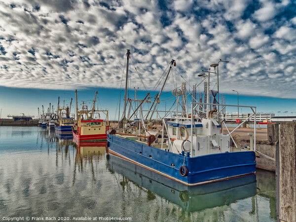 Fishing vessels in the harbor of Esbjerg, Denmark Picture Board by Frank Bach