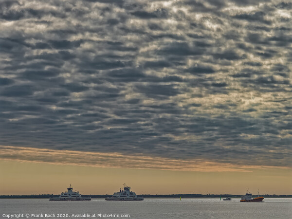 Fano fanoe ferries on the way between Esbjerg and Nordby, Denmark Picture Board by Frank Bach