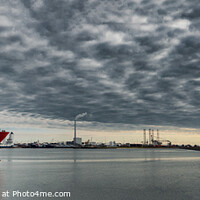 Buy canvas prints of Rescue oil service ship in Esbjerg harbor, Denmark by Frank Bach