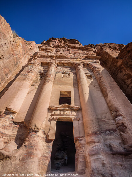Temple in Petra lost city Picture Board by Frank Bach
