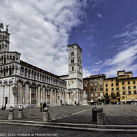 Buy canvas prints of Lucca, Italy, the Cathedral of Saint Michele by Frank Bach